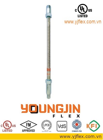 Dây mềm nối đầu phun sprinkler / Flexible hose sprinkler YoungJin Flex YJ27S-1200.