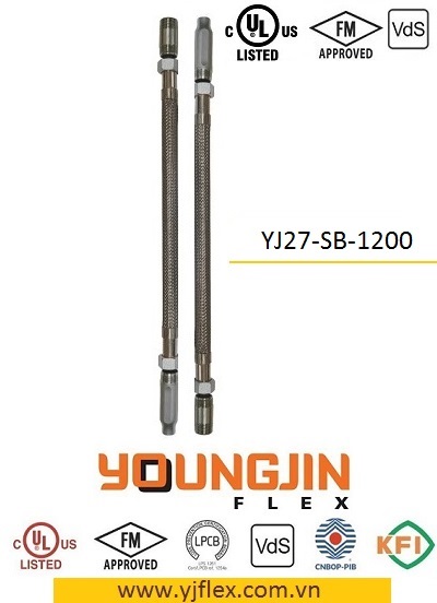 Ống mềm nối Sprinkler hãng YoungJin Flex sản xuất tại Việt Nam